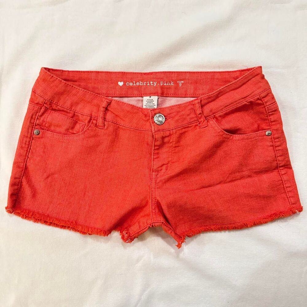 Celebrity-pink Women's Orange and Pink Shorts